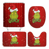 A Alfombra De Baño Grinch Christmas For Cortina De Ducha, 4