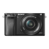 Sony Kit Alpha 6000 16-50mm Oss Ilce-6000l Sin Espejo Color  Negro