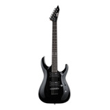 Guitarra Eléctrica Ltd Mh Series Mh-10 De Tilo Black Con Diapasón De Engineered Hardwood