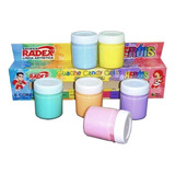 Tinta Guache Escolar 6 Cores Tons Pastel Radex Herois