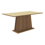 Juego Comedor Madesa Rectangular Tapa De Madera 5364 Color Marrón/crema