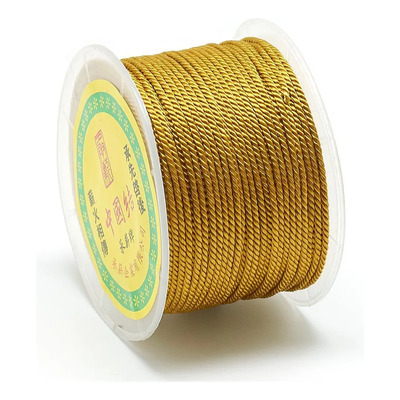 Hilos De Nylon Milan, Cordones Retorcidos Dorados 1.5-2mm