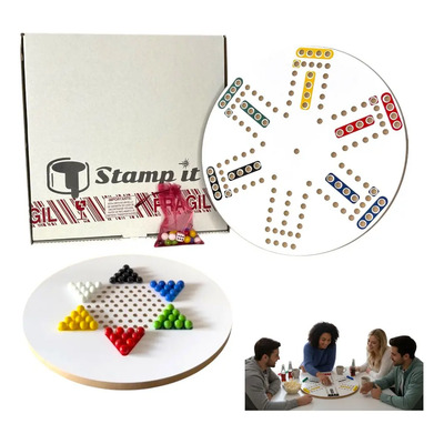 Juego De Mesa 2 En 1 No Te Enojes Y Damas Chinas Stamp It | Meses sin interés