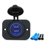 Cargador Iluminado Doble Usb 12v Para Auto, Autobús, Camión