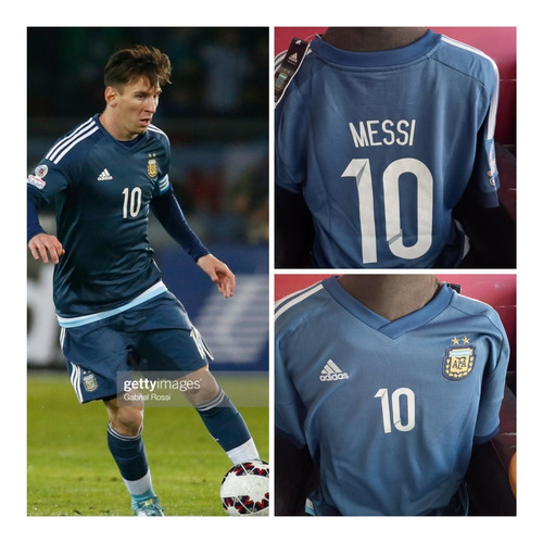 Camiseta Argentina Suplente, Messi, Copa America 2015