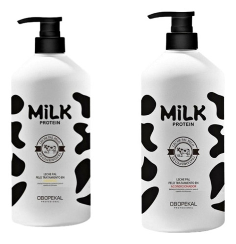 Kit Shampoo + Acondicionador Leche 1000ml Obopekal®