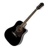 Guitarra Electroacustica EpiPhone Aj 220sce Negra Corte