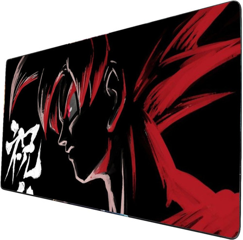 Mouse Pad Grande Goku Dibujo Artistico Anime Arte 40x90cm