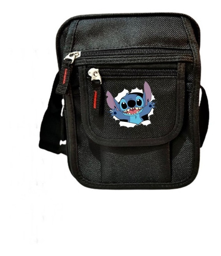 Shoulder Bag Lilo Stitch Pochete De Ombro Alça Regulável