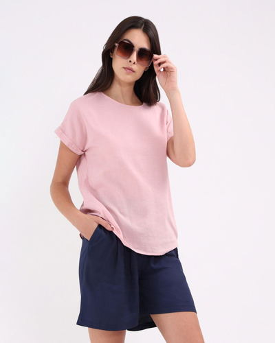 Blusa Para Mujer Patprimo Color Rosado En Algodón #3012