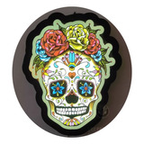 Cartel Calavera Mexicana Con Luz Led Interior - Polifan