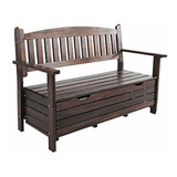 Banca De Jardín - Outdoor Wooden Storage Benches Deck Box Fo