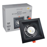 Spot Led 7w Evidence Uno Cor Ajustável 3000k À 6500k Preto Cor Cor Da Luz Ajustável 110v/220v