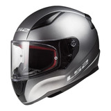 Casco Moto Integral Ls2 Rapid Ff353 Color Titanio Mate Sólido Talla L 59 60 Cm