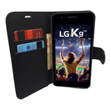 Capa De Celular Para LG K9 Carteira + Pel Vidro 3d