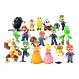 Colección X 18 Figuras De Super Mario Bros En Bolsa 