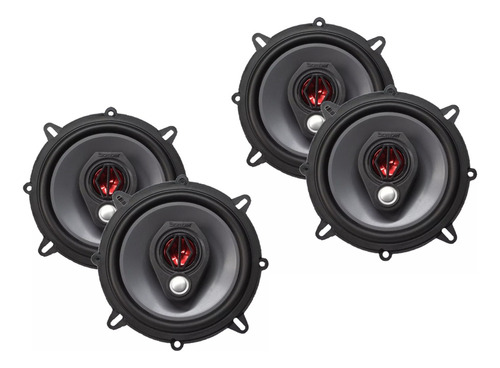 Kit Bomber 4 Alto Falantes 5 Polegadas Triaxial 200w Rms