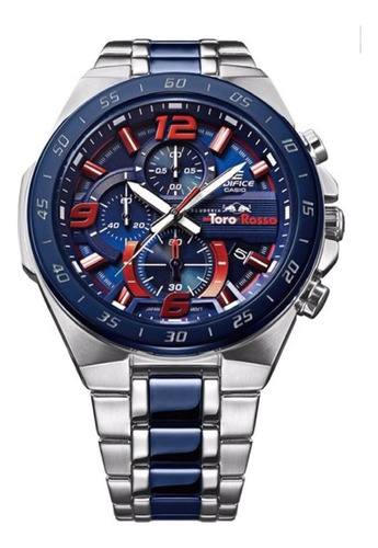 Relógio Edifice Scuderia Toro Rosso Efr-554tr Prata Saldao
