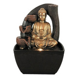 Fuente De Agua Chica Buda Meditando 3 Vasijas 18cm Tm Ct