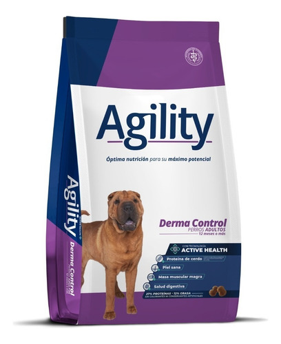 Alimento Agility Agility Derma Control Para Perro Adulto Todos Los Tamaños Sabor Mix En Bolsa De 15 kg