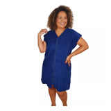 Robe Atoalhado Plus Size Com Ziper Le Moncy