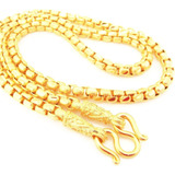 Cadena 22k 23k 24k Collar Gp De Oro Tailandés Baht 24 50 Gra