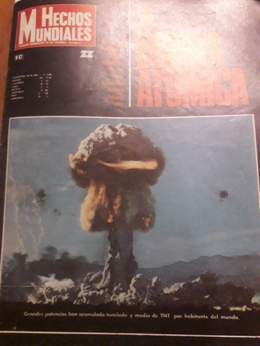 Revista Hechos Mundiales Año 1971 La Bomba Atómica Nazismo 