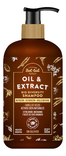 Bel Lab Oil & Extract Shampoo Natural Fórmula Cabellos Secos
