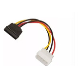 Cabo De Força Sata  |  15cm |  Molex 4 Pinos | Oem Pc-stf015