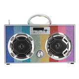 Wireless Express - Mini Boombox Con Altavoces Led, Altavoz B