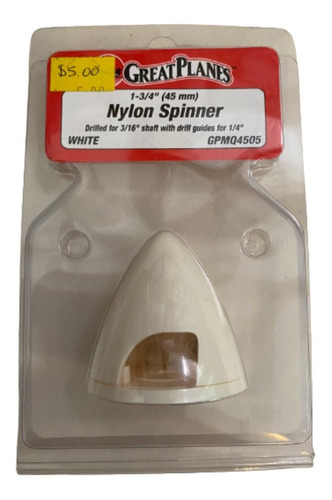 Great Planes Nylon Spinner 1-3/4  Gpmq4505 Radio Control