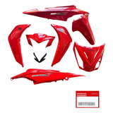Kit Juego Plasticos Honda Wave 110s Base S/d Original Rojo 