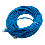 Cable De Red 20 Metros Armado Módem Smart Cat.5e Rj45 Azul 