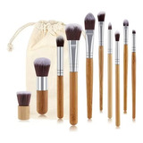 Brochas Maquillaje De Bambú X11 - Unidad a $27240