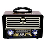 Radio Vintage Fm Recargable Bluetooth - Cmik