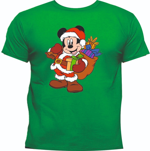 Camisetas Navideñas Mickey Mouse Navidad Adultos Niño Reg2