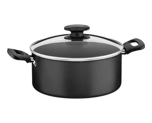 Cacerola Olla 24cm Tramontina Teflon Tapa Vidrio Loreto