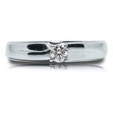 Anillo Compromiso Oro 14k Diamante Natural .13 Ct Sb1121