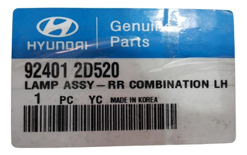 Stop Izquierdo Compatible Hyundai Elantra 08/12 Foto 4