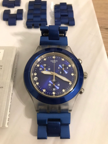Reloj Swatch Full Blooded Navy Con Pila