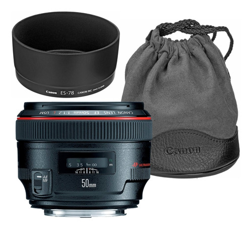 Objetiva Canon 50mm F/1.2l Usm Com Nfe