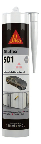 Sellador Poliuretano Hibrido Sikaflex 501 Multiuso 300cc