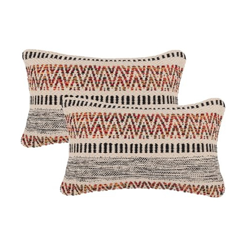 Fundas Texturizadas Boho Cojines Lumbar Tejidas Decorat...