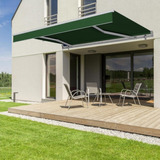 Toldo Verde De Pared Enrollable De 4x2.5 Mts Plegable