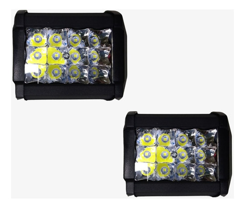 Par Exploradora 12 Led Dually Luz Fija + Estrobo 12-30v 36w