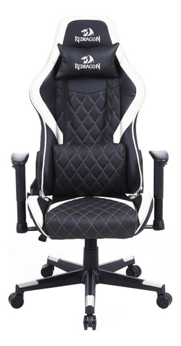 Redragon Silla Gamer Gaia C211, Hasta 150kg, Negro/blanco