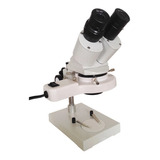 Microscópio Lente Binocular Prof Eletrônica 20/40x Luz Led