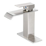 Monomando De Lavabo Fregadero Aquafaucet Cascada, Bronce