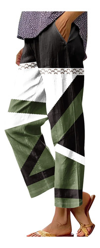 Pantalones G Para Mujer, Con Estampado Primaveral, Estilo Ca