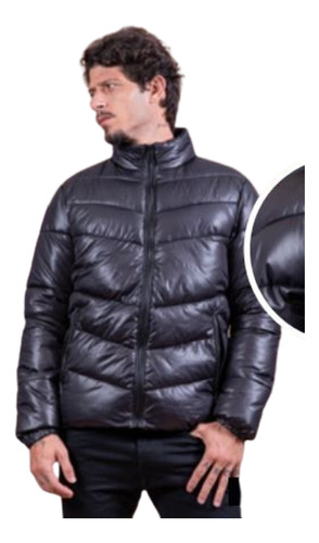 Jaqueta Masculina Txc Brand Puffer Preta 7318 Original